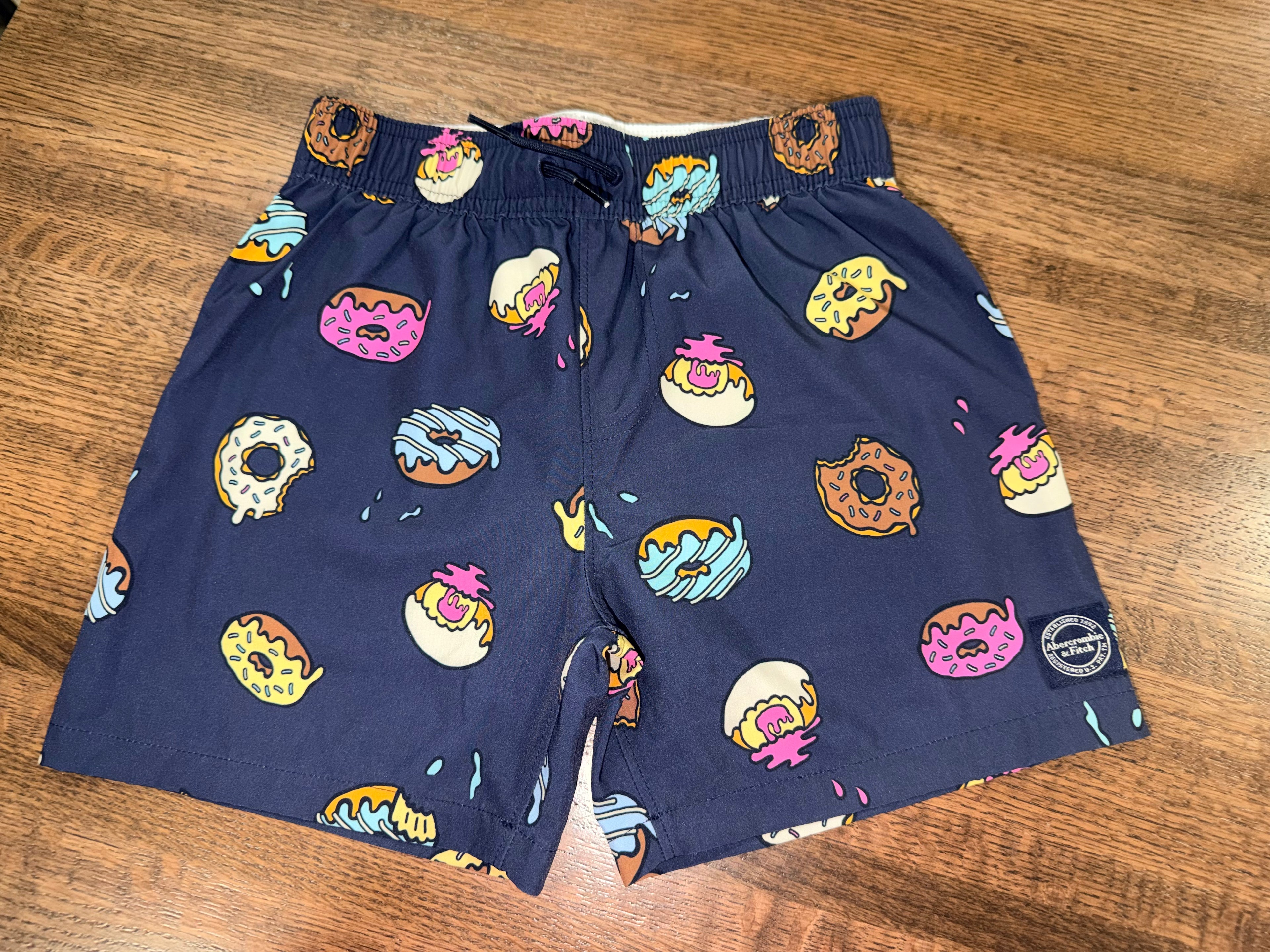 Abercrombie Boys Donut Hybrid Swim Shorts YSM 7/8 New Condition