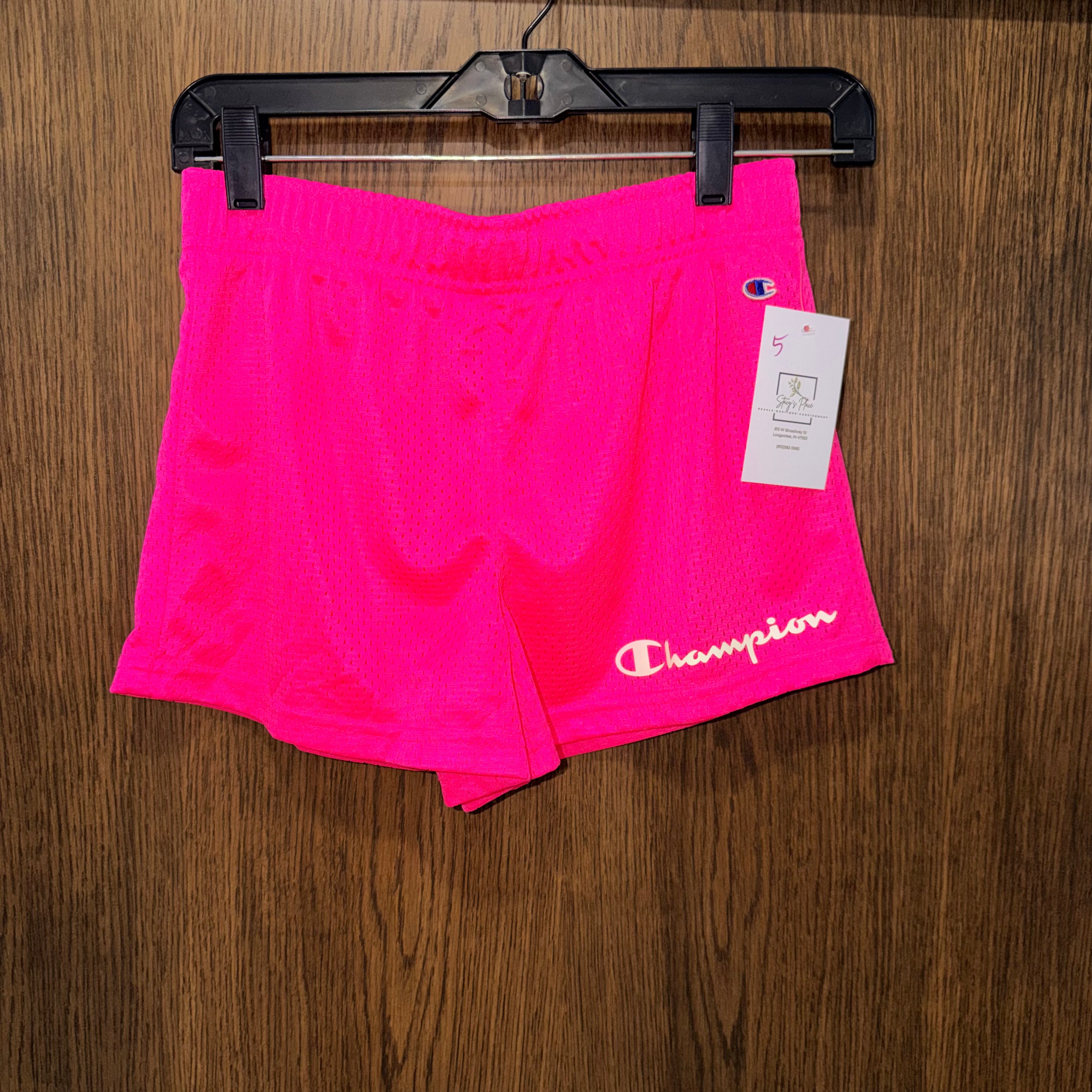 Champion Pink Girls Shorts Youth Medium YM 10/12