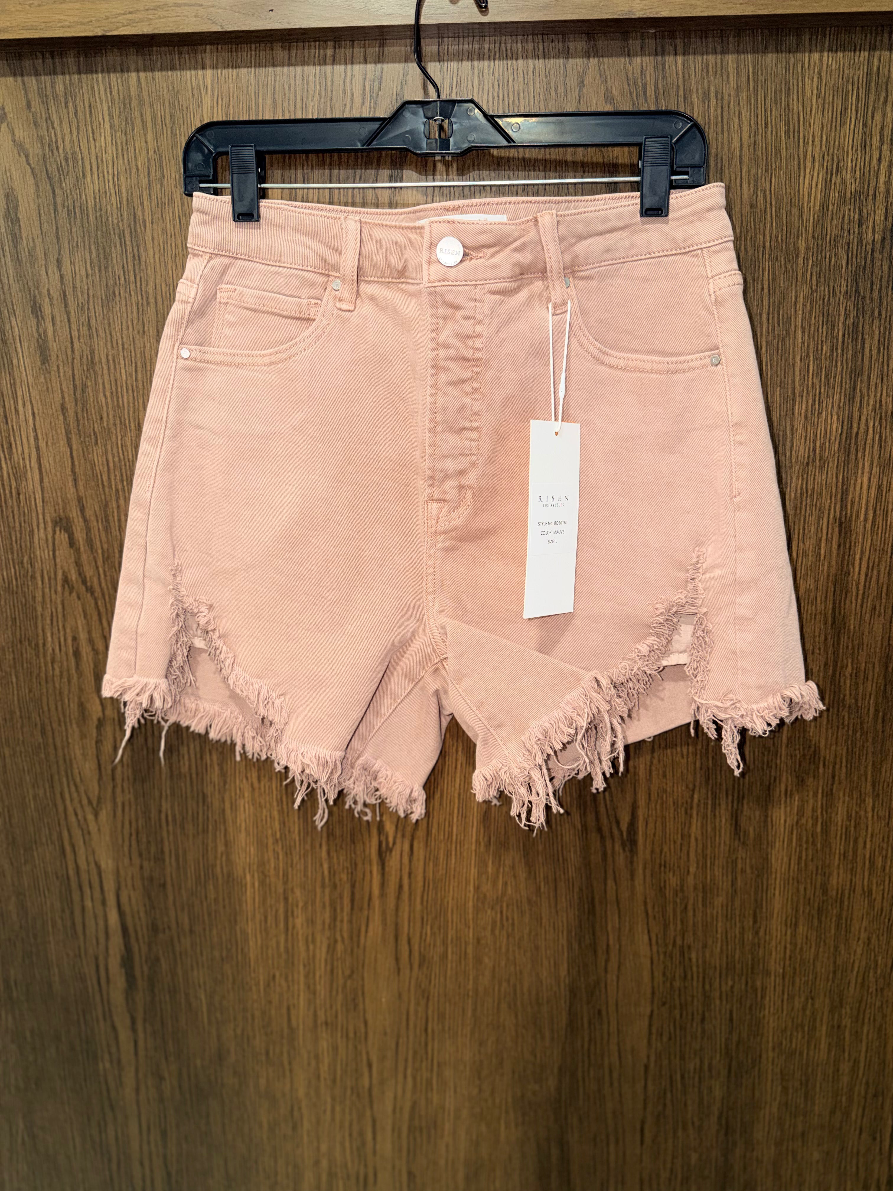 Risen Mauve NWT HI-WAISTED SHORT L Large