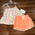 Savahhah Boutique Girls  Garden Ruffle Tank Top with Shorties 12-18 Months New Conditon