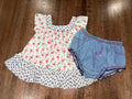 Ralph Lauren Girls 2pc Dress & Bloomers 3-6 Months