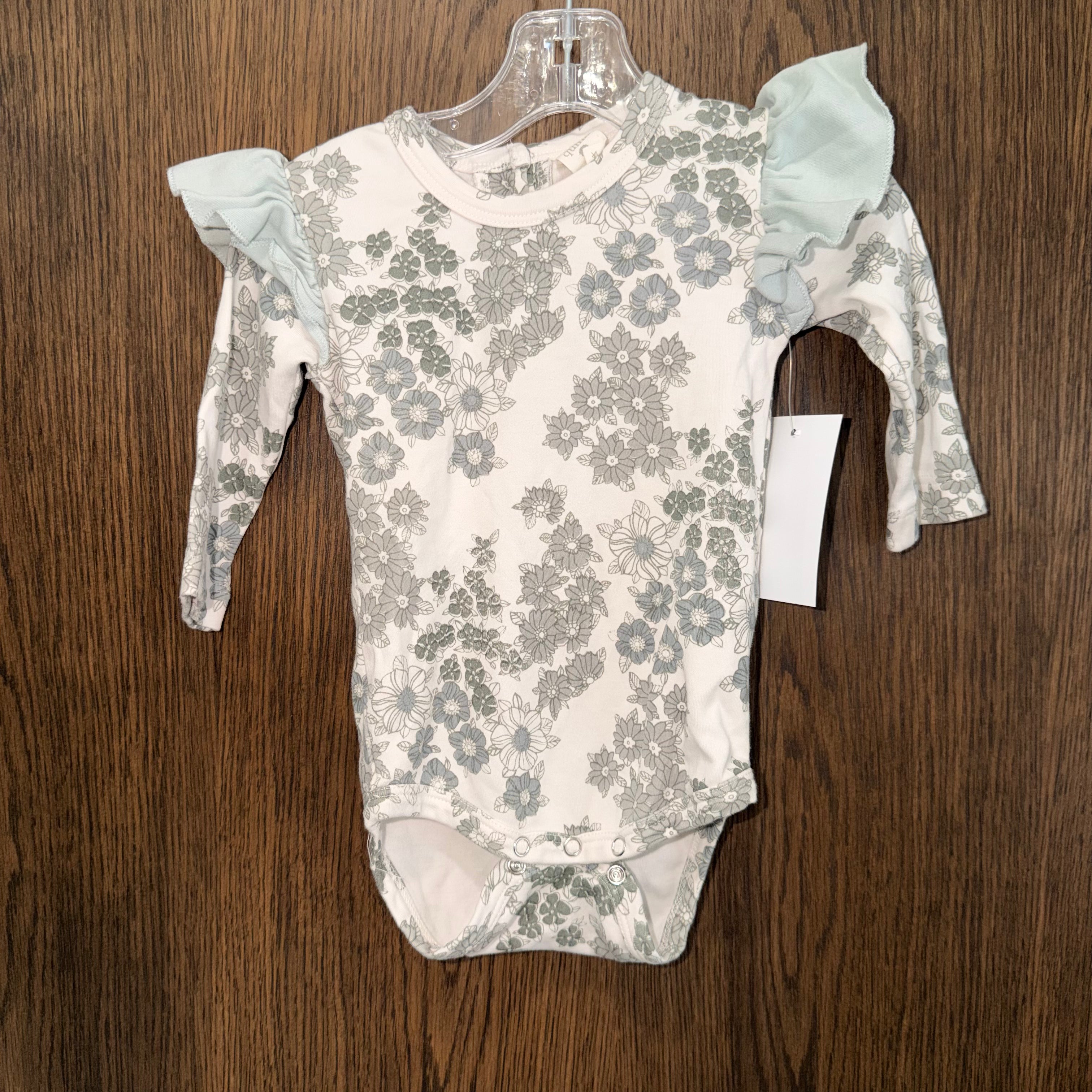 Kate Quinn Organic Girls Floral Bubble Romper 12-18 Months
