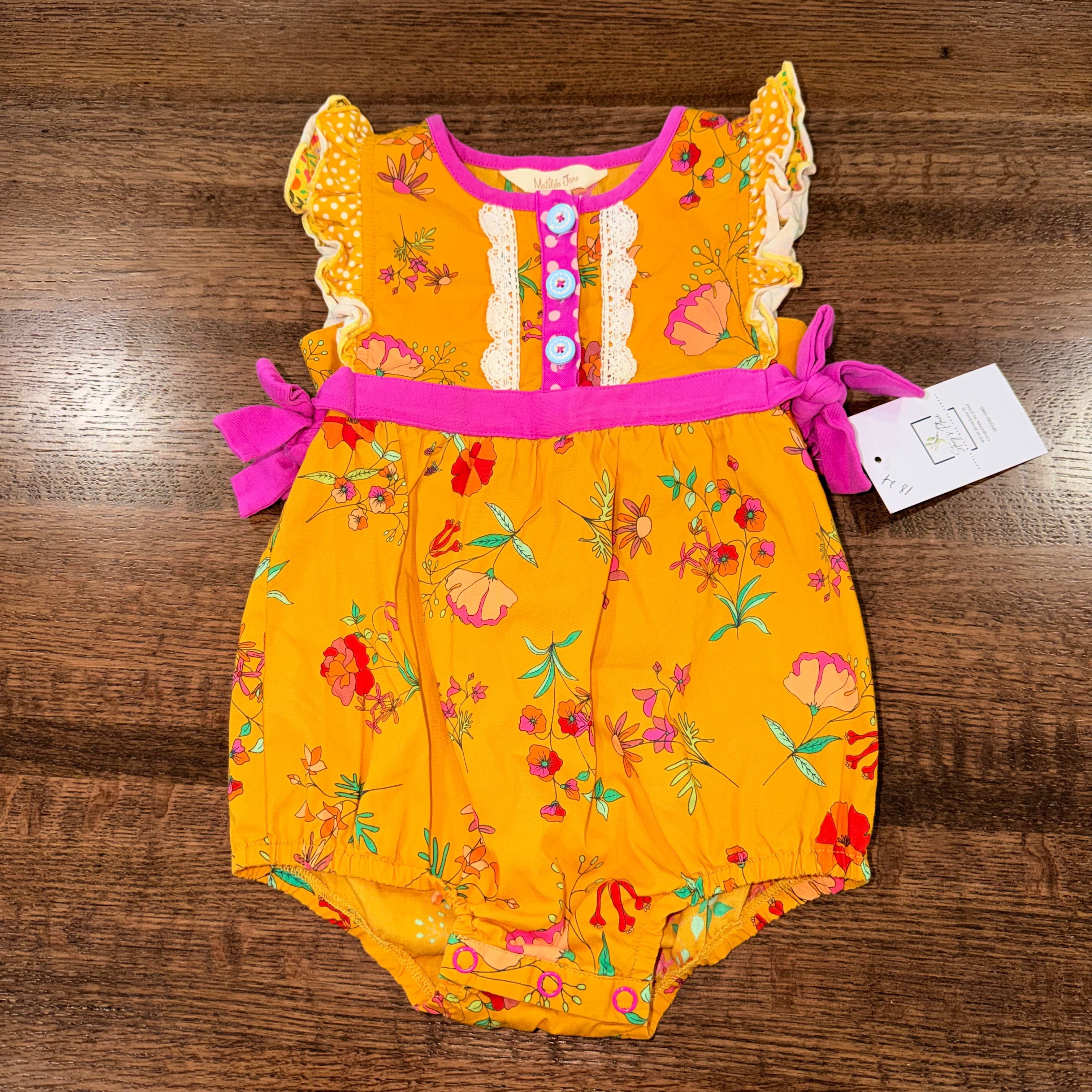 Matilda Jane Sunlight Bubble Romper Size 18-24