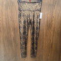 Spanx Faux Leopard Shine Leggings Contoured Waistband Size Large NWOT