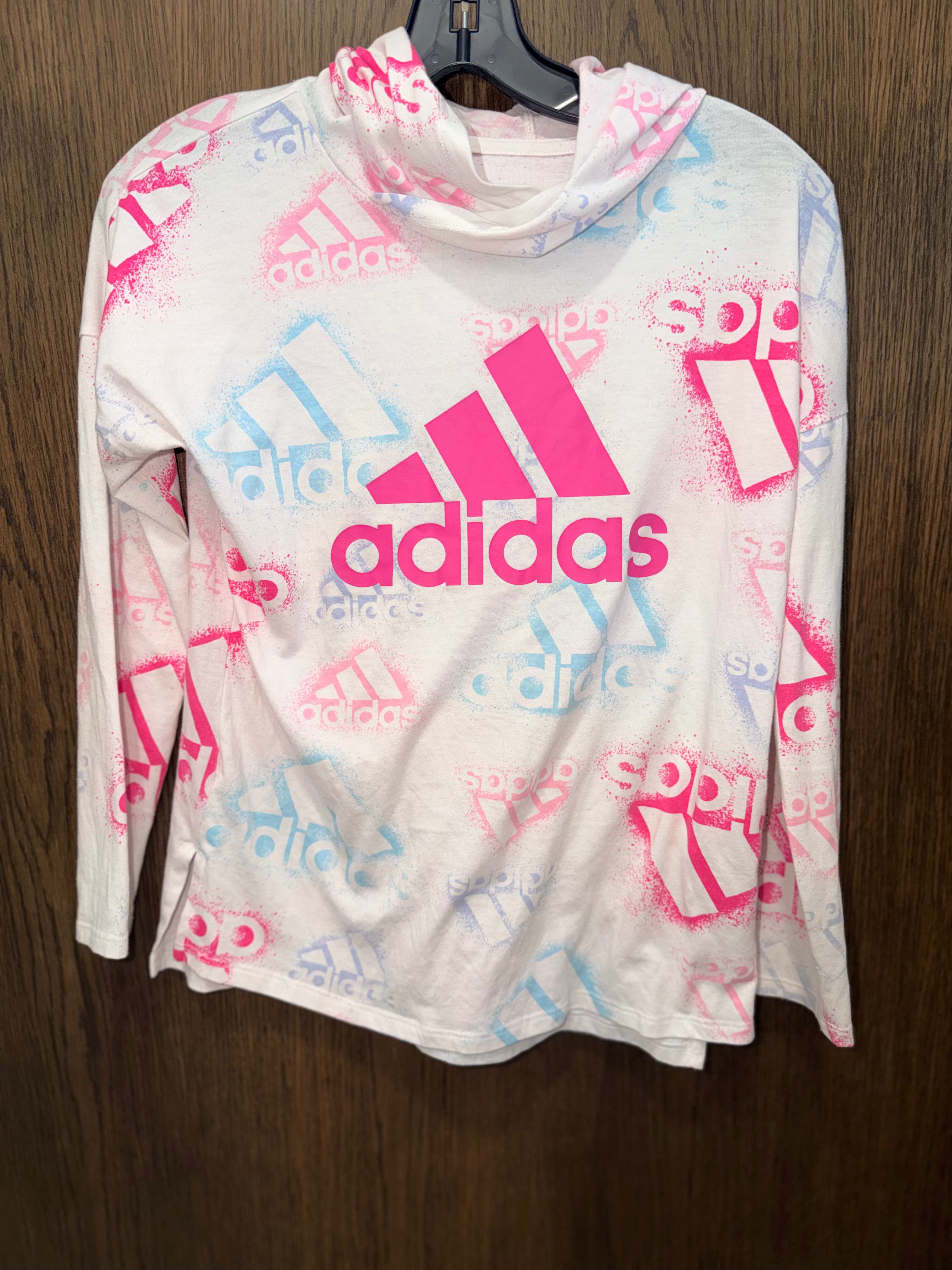 Adidas Girls Lightweight Hoodie YL 12/14