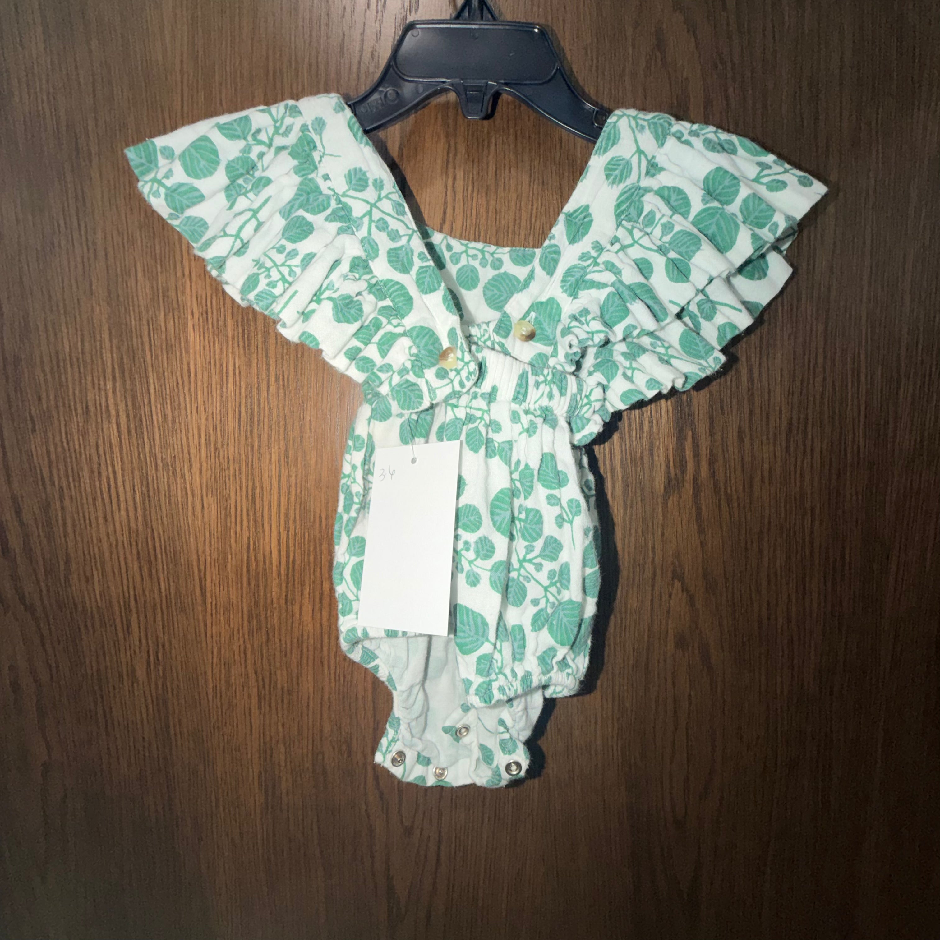 Kate Quinn Organic Girls Romper 3-6 mos