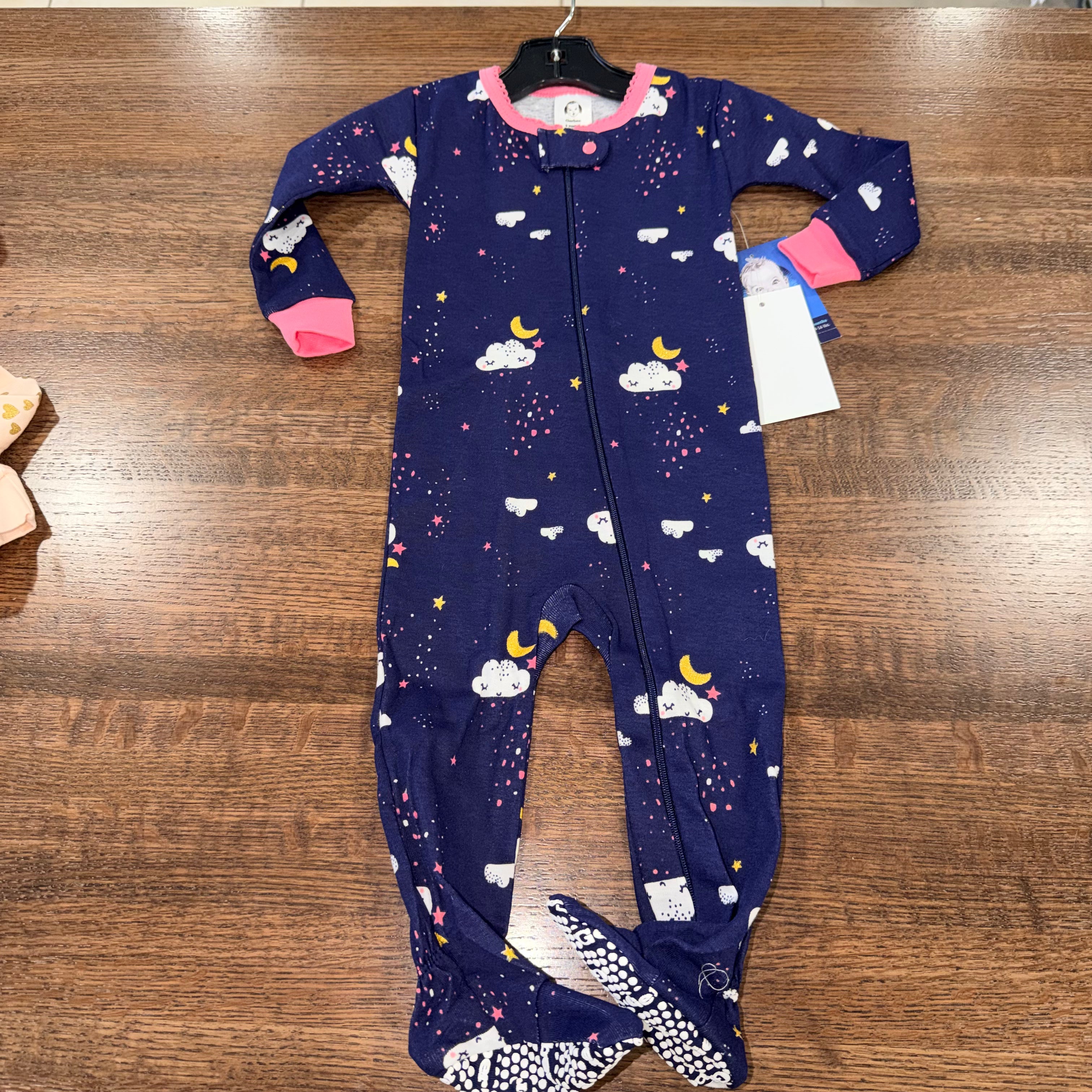 Gerber Girls Footie Sleep & Play 9 Months NWT
