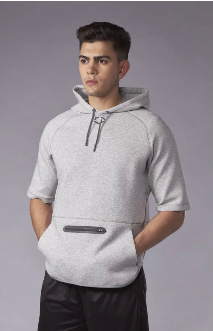 EVOSHIELD MEN'S PRO TEAM SHORT SLEEVE HOODIE GREY XL Like New