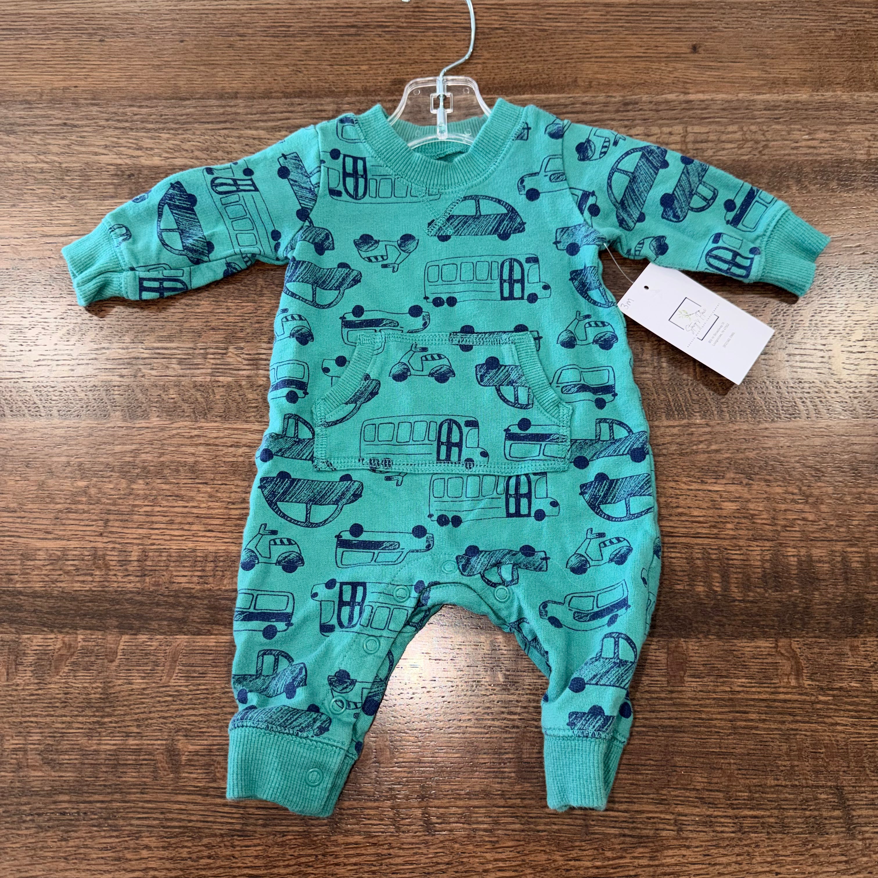Carter’s Boy’s Cars Romper 3 Months EUC