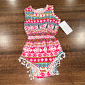 Baileys Blossoms Girls Floral Romper 18-24 mos