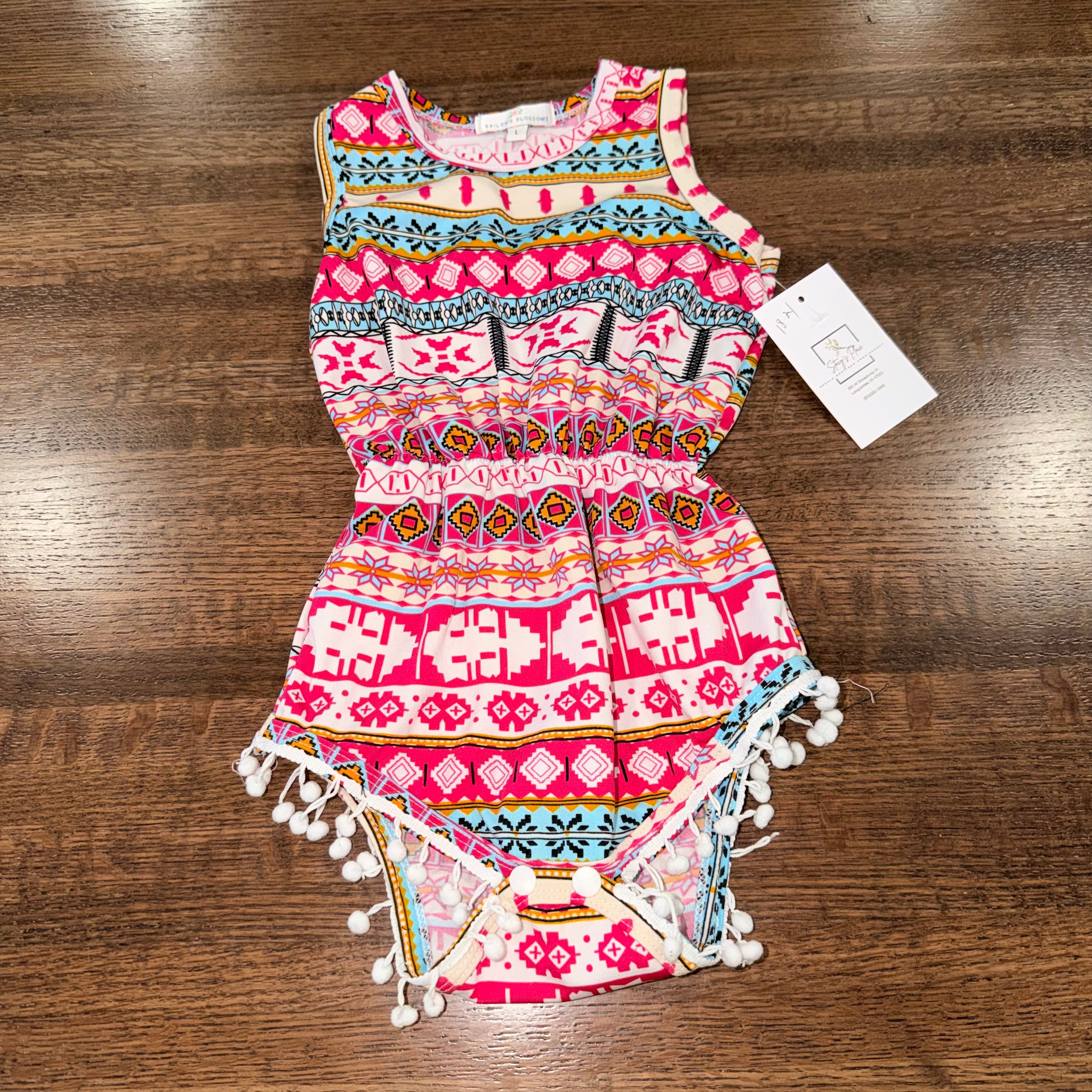 Baileys Blossoms Girls Floral Romper 18-24 mos