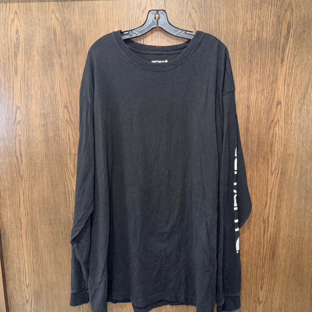 Carhartt Men’s Original Fit Long Sleeve Shirt XXL 2X Black