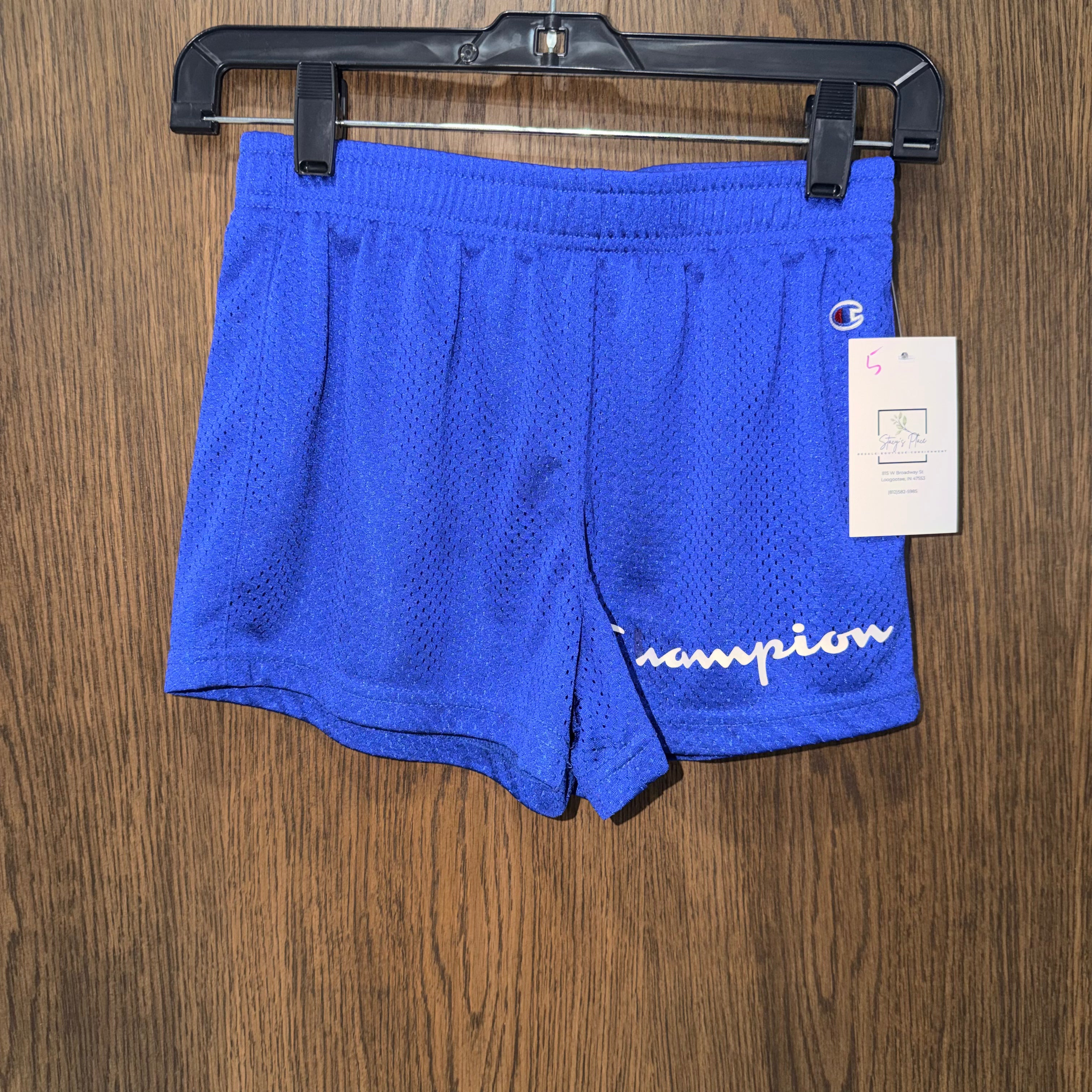 Champion Blue Girls Shorts Youth Medium YM 10/12
