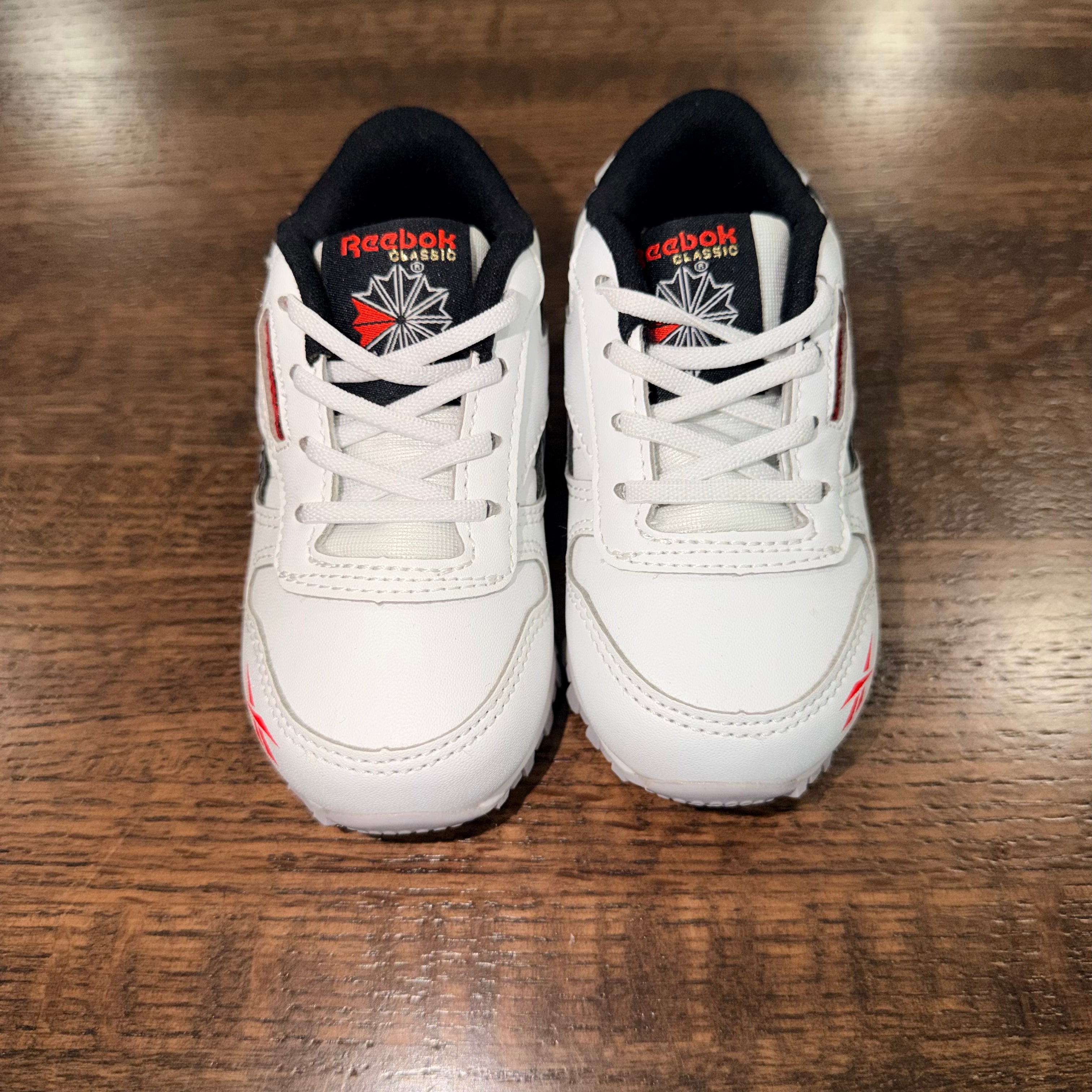 Reebok Classic Leather Step 'n' Flash Toddler 'White Vector Red' Shoes Size 5 NEW