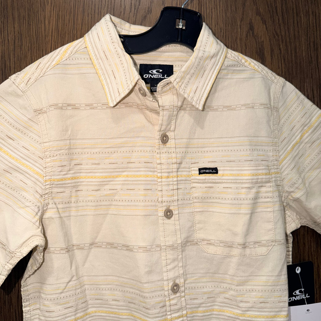 O’Neill NWT Boys Linen Button Up Shirt Size YSM 8