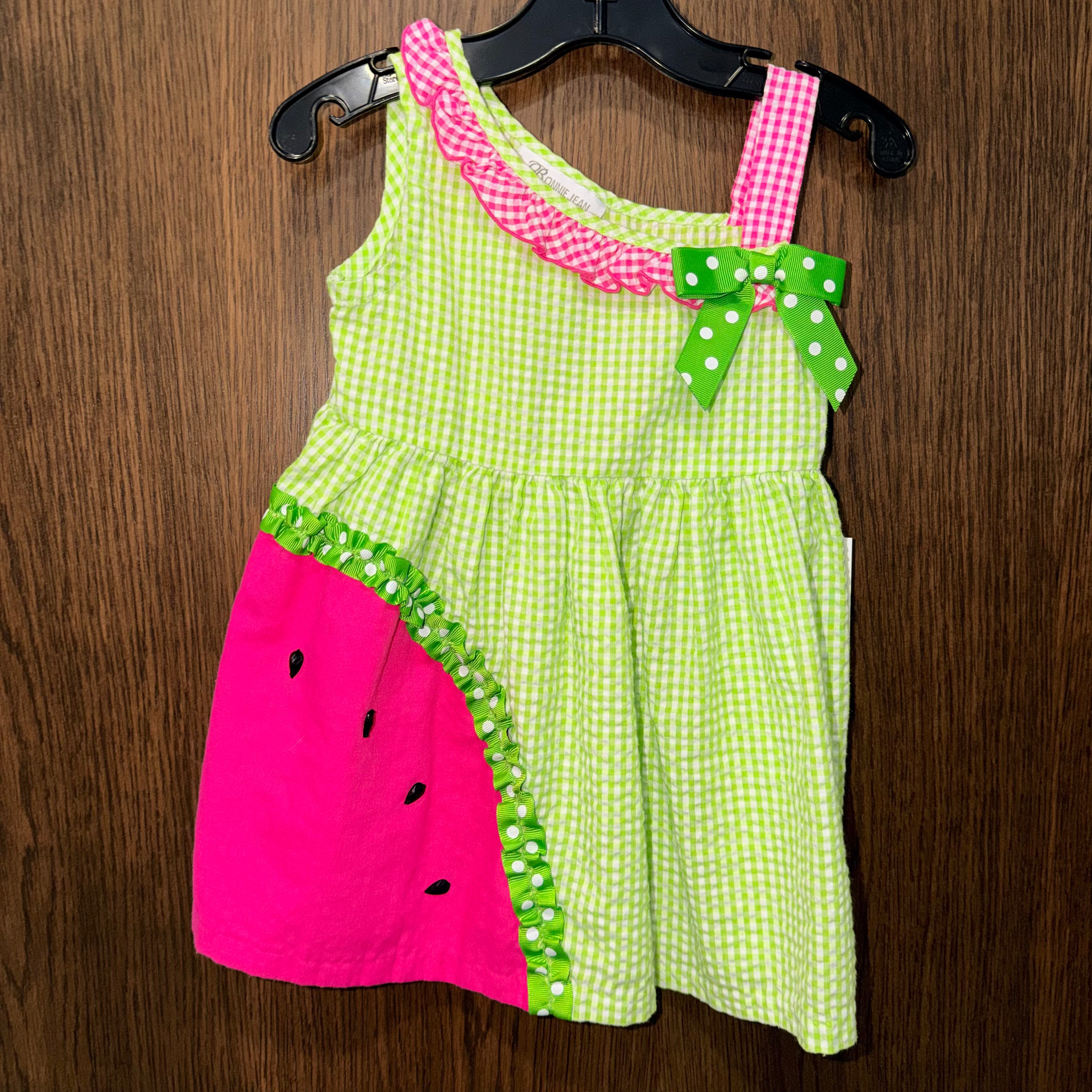 Bluberi Girls Vintage Gingham Dress  2T