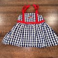 Hanna Andersson Gingham Cherries Dress Size 6-12 mos