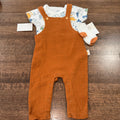 Zoey & Miles Baby Boys Romper, Onesie, & Socks Romper 3-6 mos NWT Brownish Tan