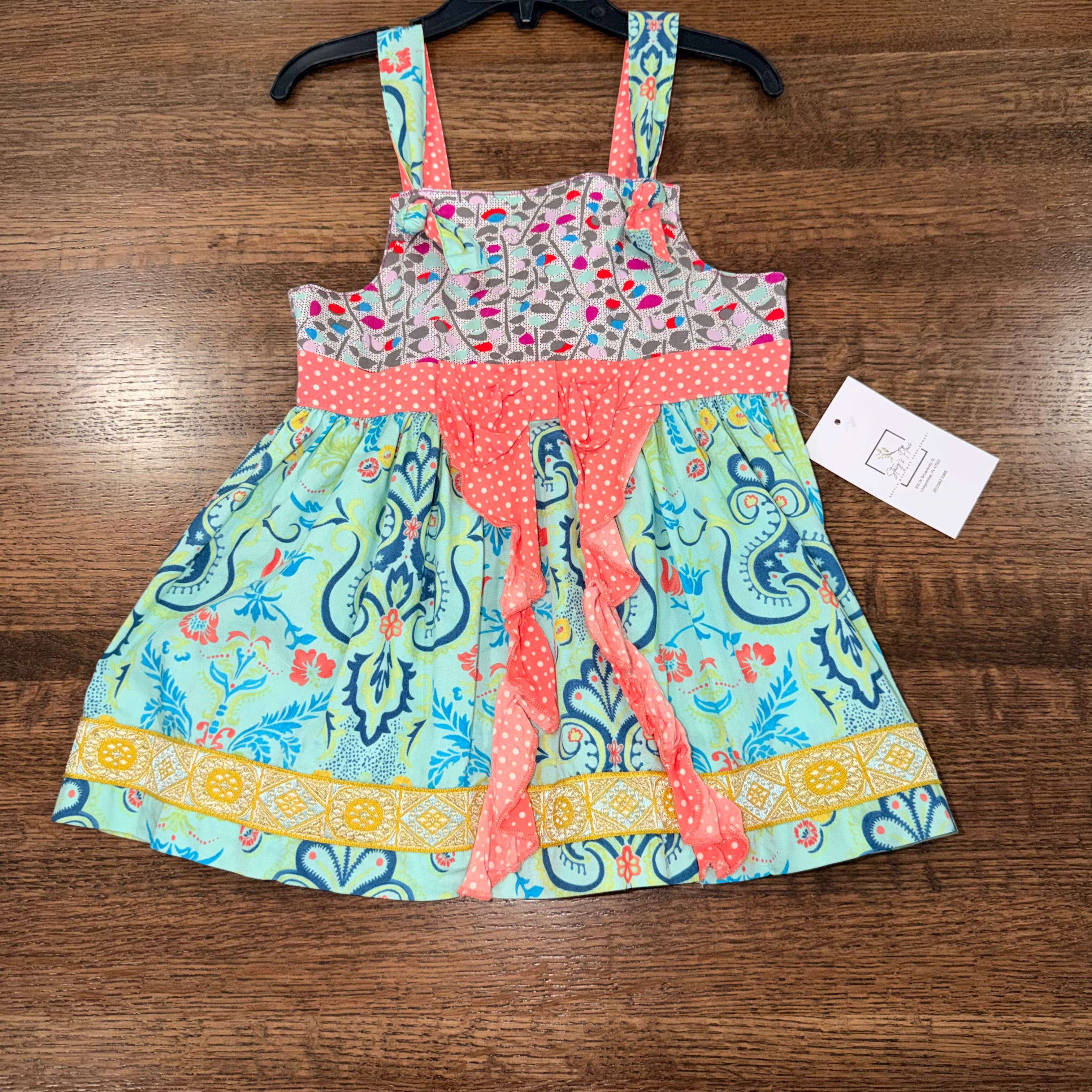 Matilda Jane Girls Vanessa Knot Tunic Top Size 4