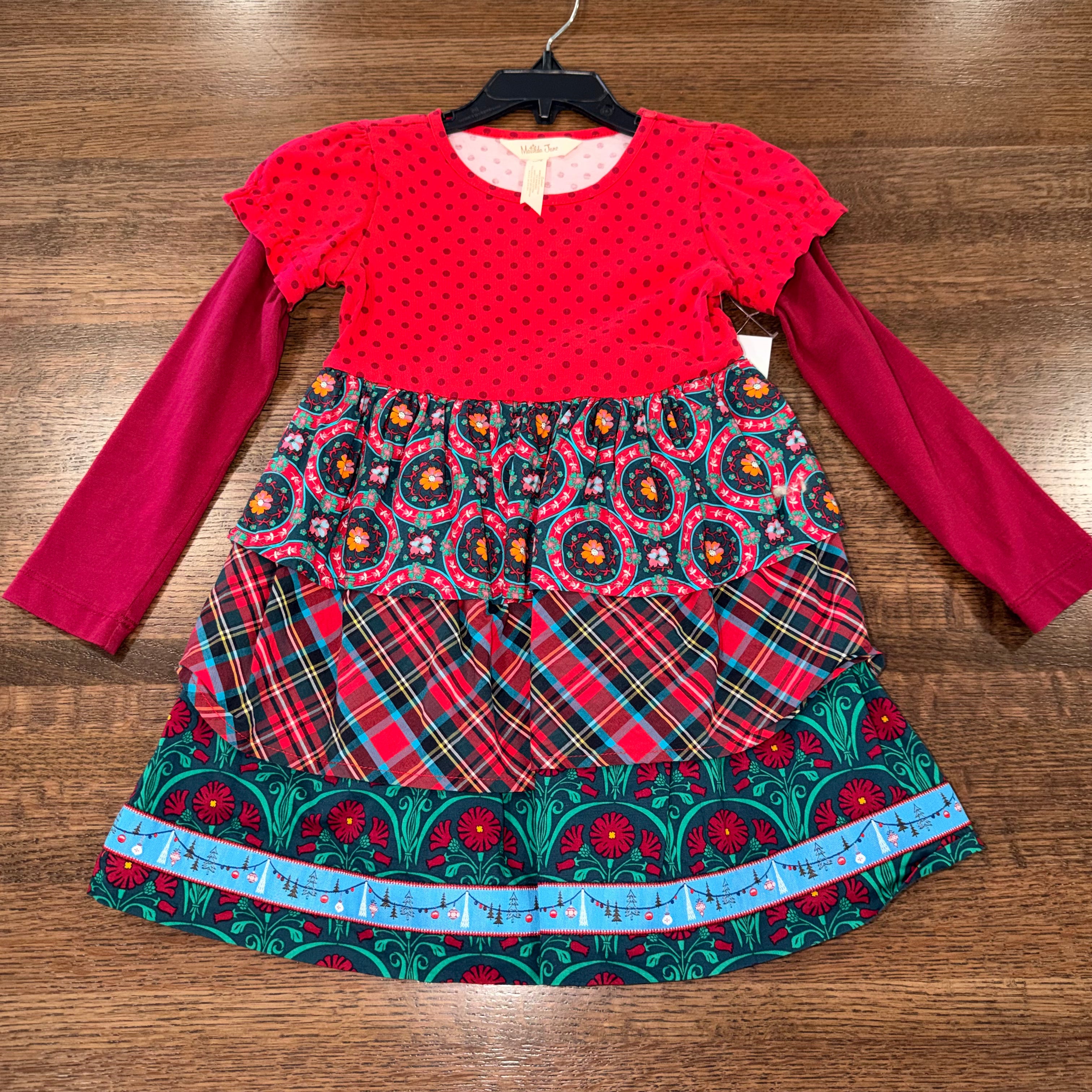 Matilda Jane Jolly Girls Holiday Dress Size 4