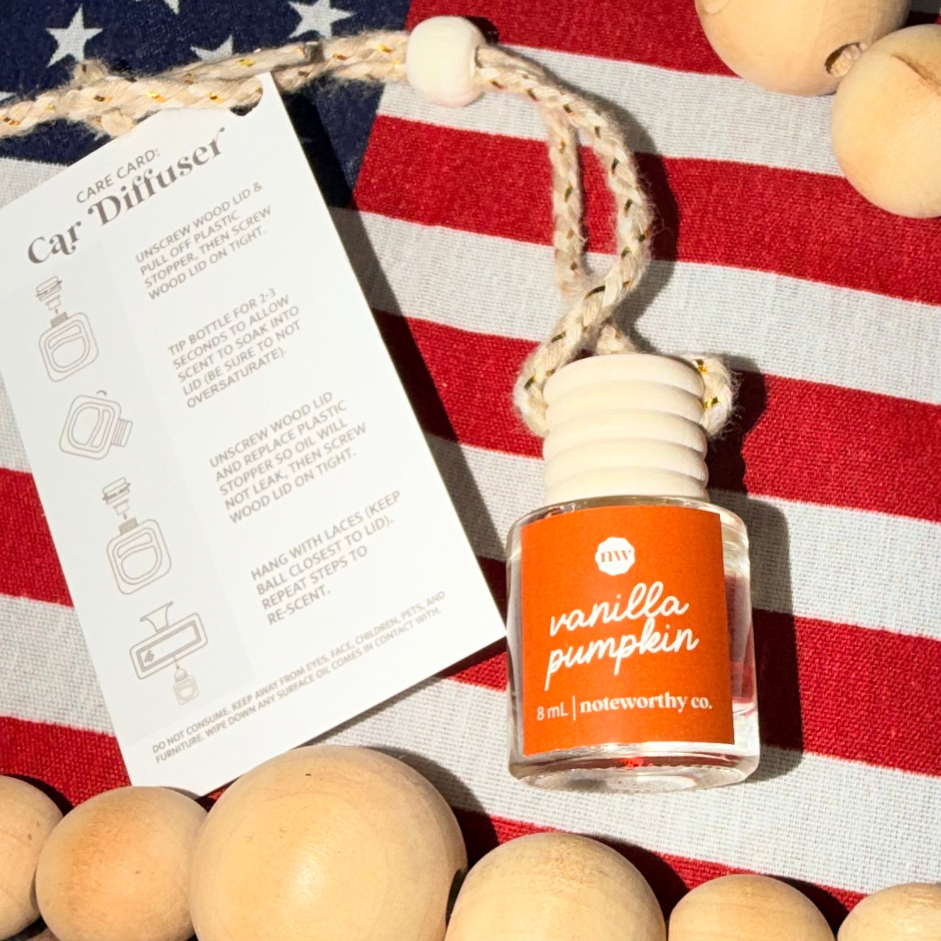 Vanilla Pumpkin Car Diffuser by Noteworthy