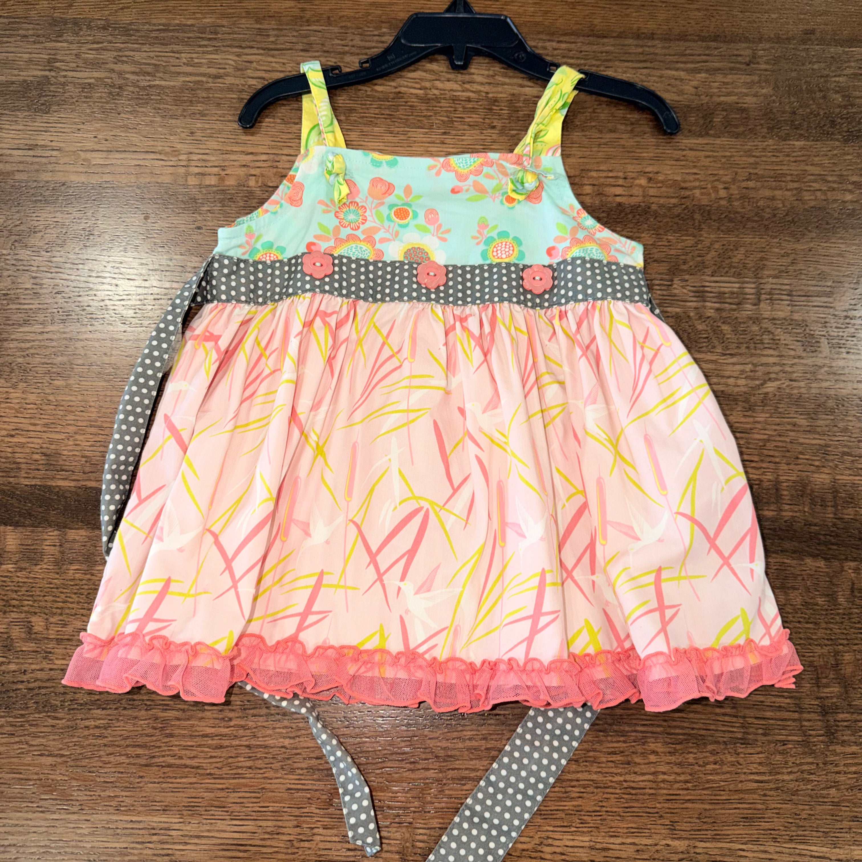 Matilda Jane Girls Hello Lovely In The Meadow Tunic Top Size 4