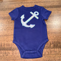 Baby Boys Embroidered Anchor Onesie size 3-6 mos New Condition