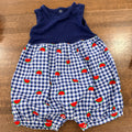 Vintage Carters Girls Watermelon Gingham Bubble Romper 18 mos