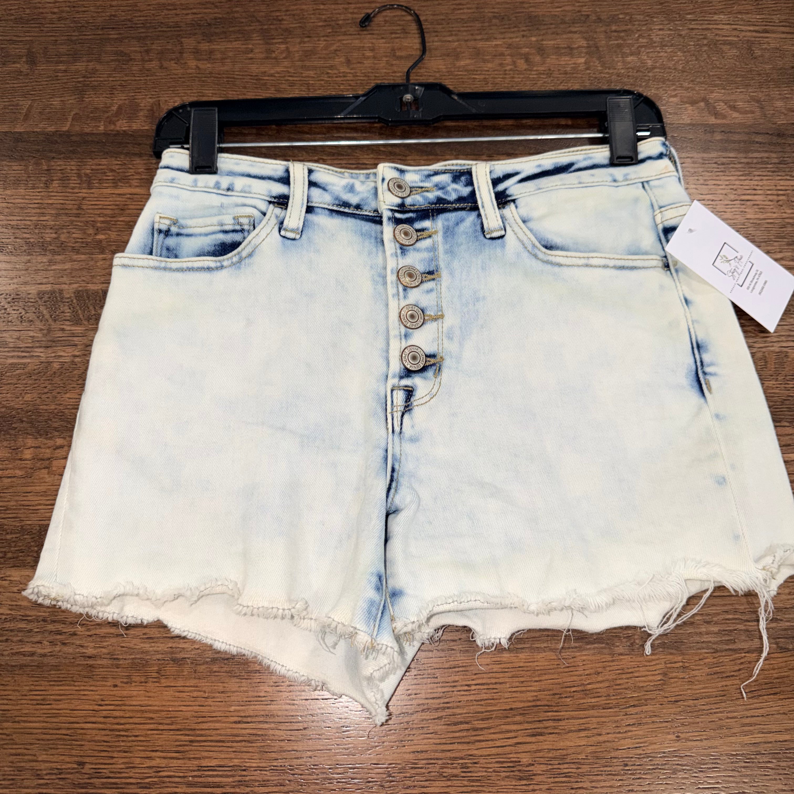 Vervet High Waist Button Fly Jean Shorts Size Medium
