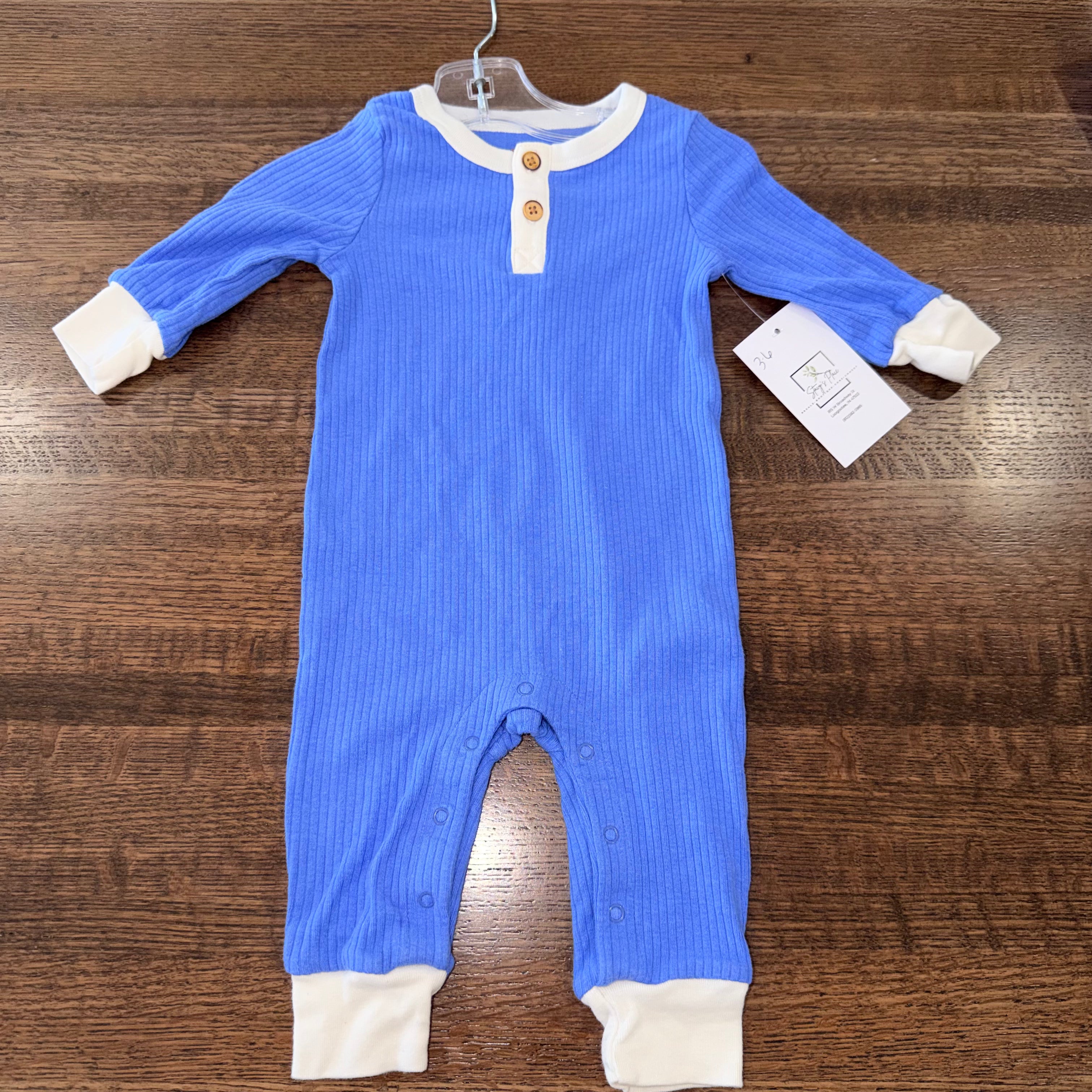 Cat & Jack Boy’s Ribbed Romper 3 Months EUC