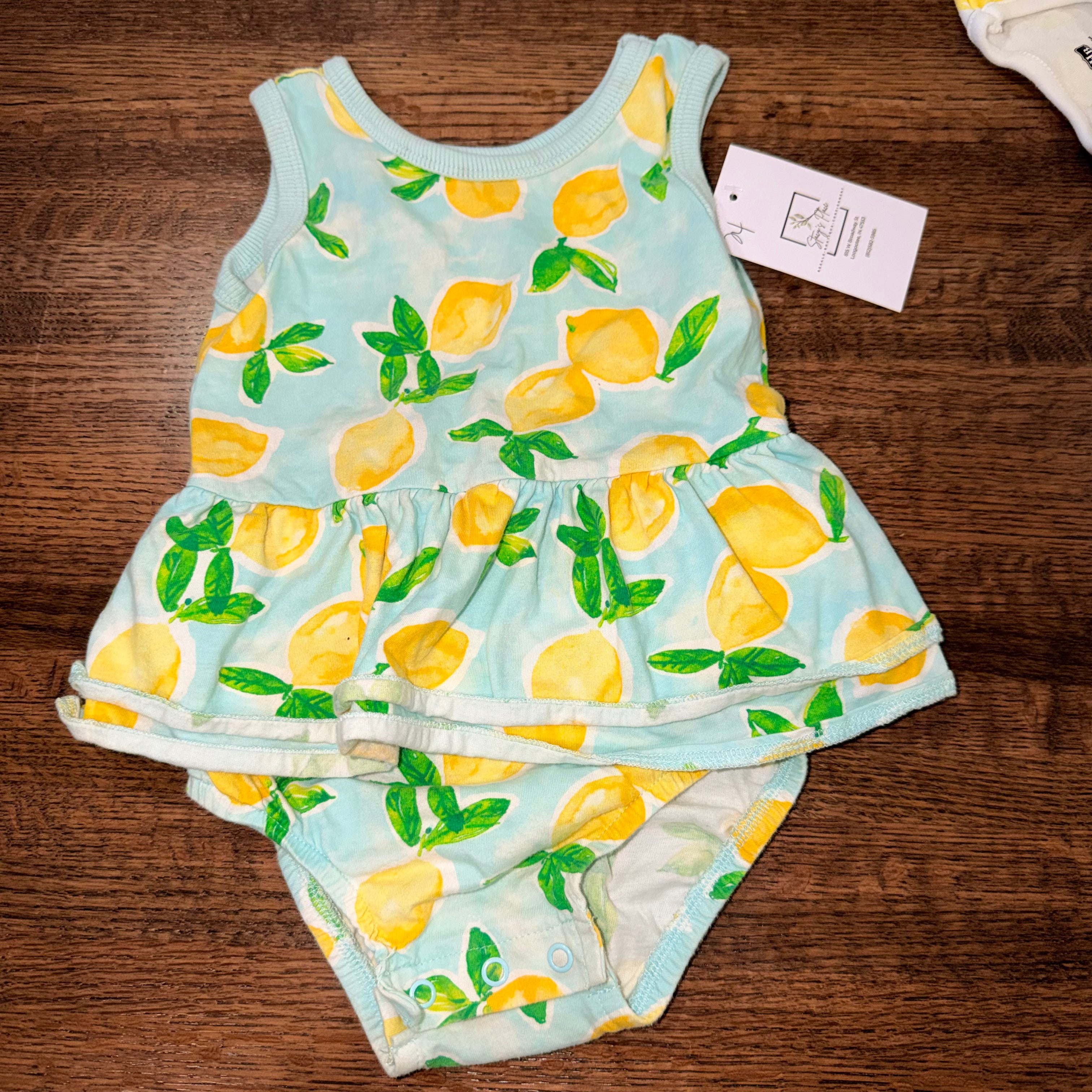 Carters Girls Lemons Bubble Romper 24 Months