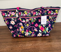 Vera Bradley Miller Bag Ribbons Pattern Like New