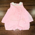 Impressions Vintage Y2K Girls Embroidered Bubble Romper  12-18 mos