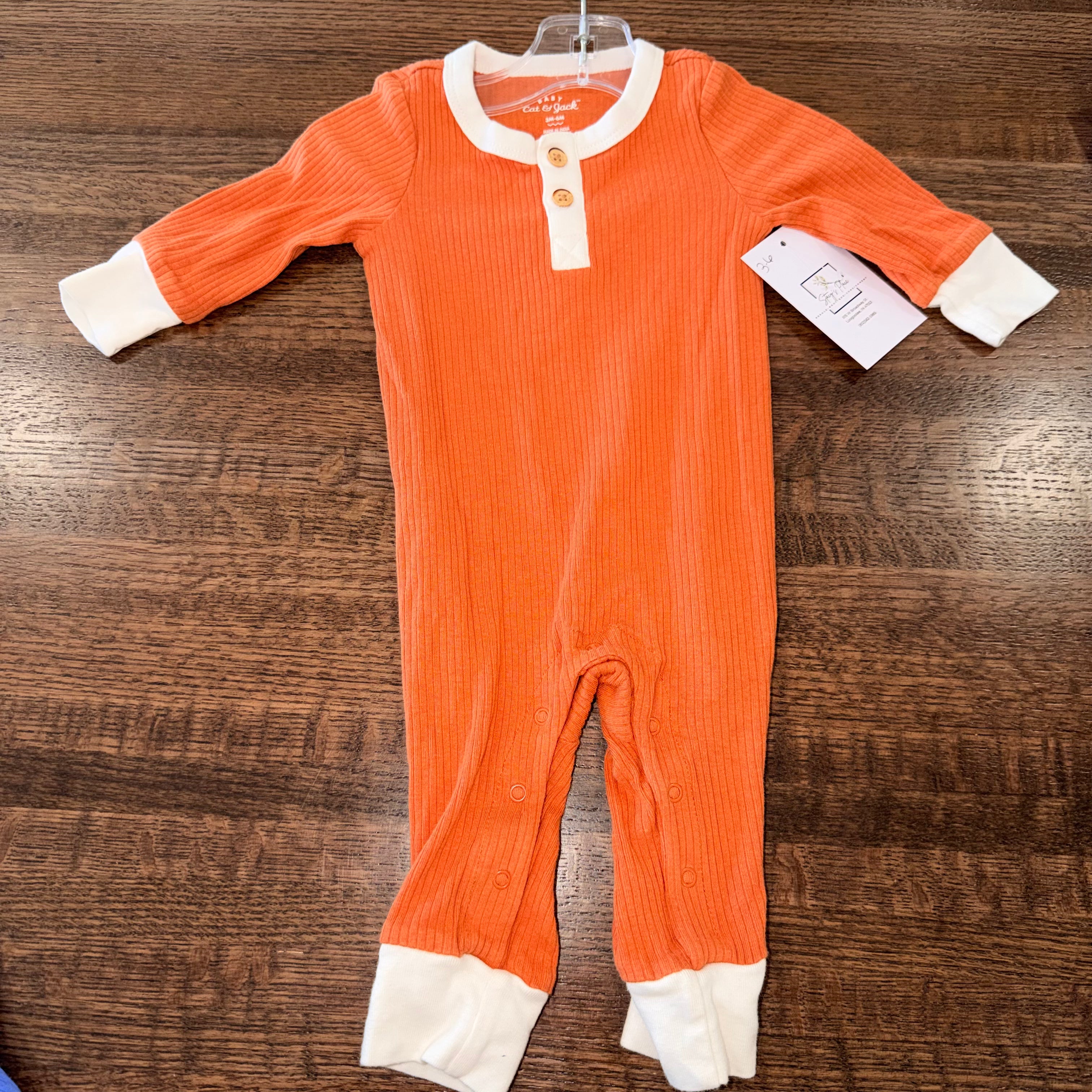 Cat & Jack Boy’s Ribbed Romper 3 Months EUC