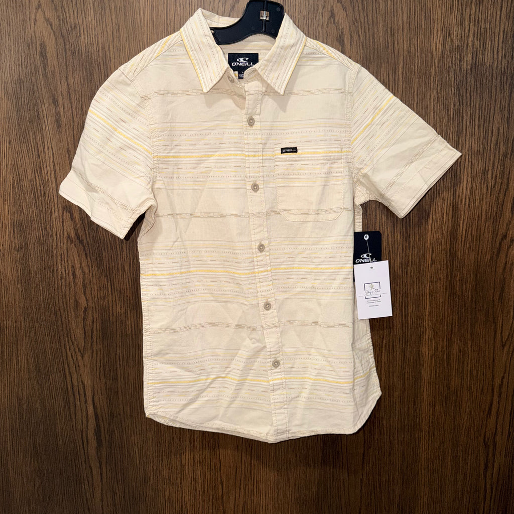 O’Neill NWT Boys Linen Button Up Shirt Size YSM 8