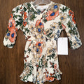 Baileys Blossoms Girls Floral Romper 6-9 mos