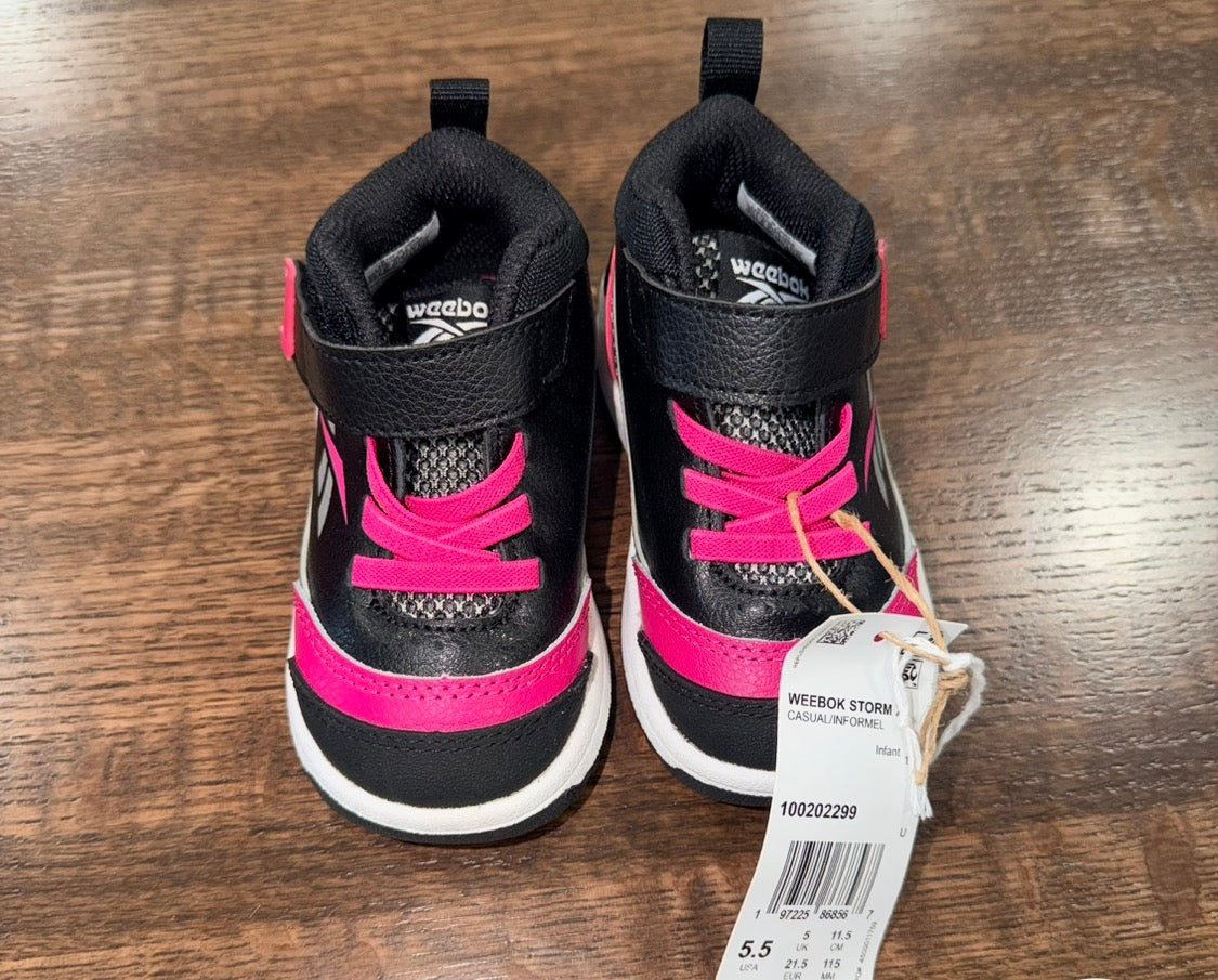 Reebok Weebok Girls Storm X Toddler Baby and Toddler Shoes Shoes Size 5.5 NEW
