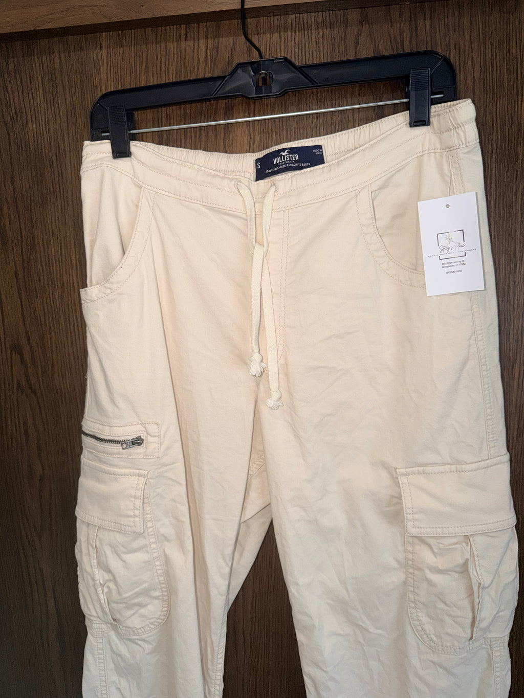 Women’s Hollister Adjustable Rise Parachute Baggy Pants Small