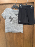 Boys Under Armour Tee & Shorts Set Size 24 Months