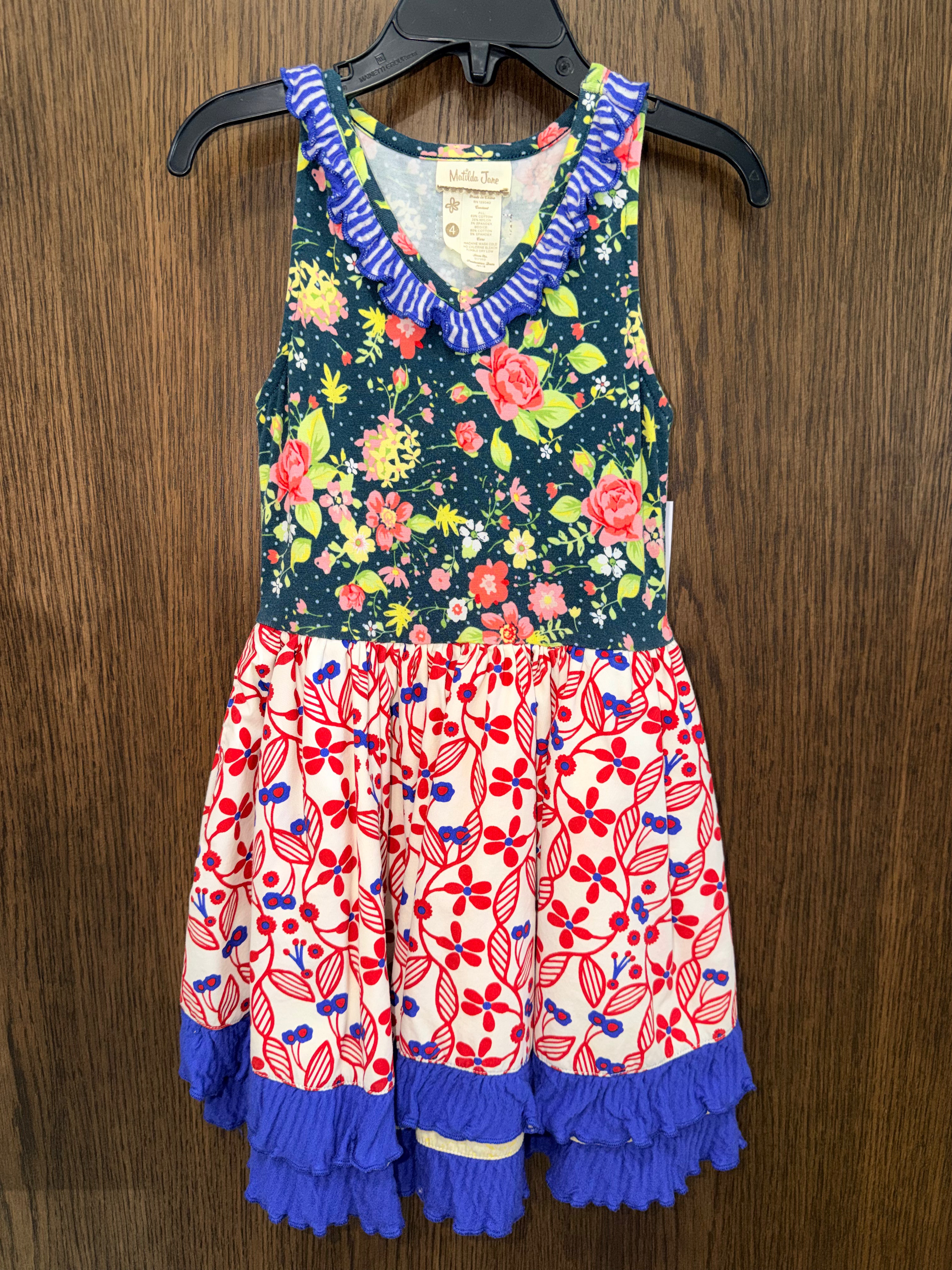 Girls Matilda Jane Ferris Wheel Dress Size 4