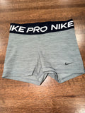 Women’s Nike Pro Spandex Shorts Small Gray