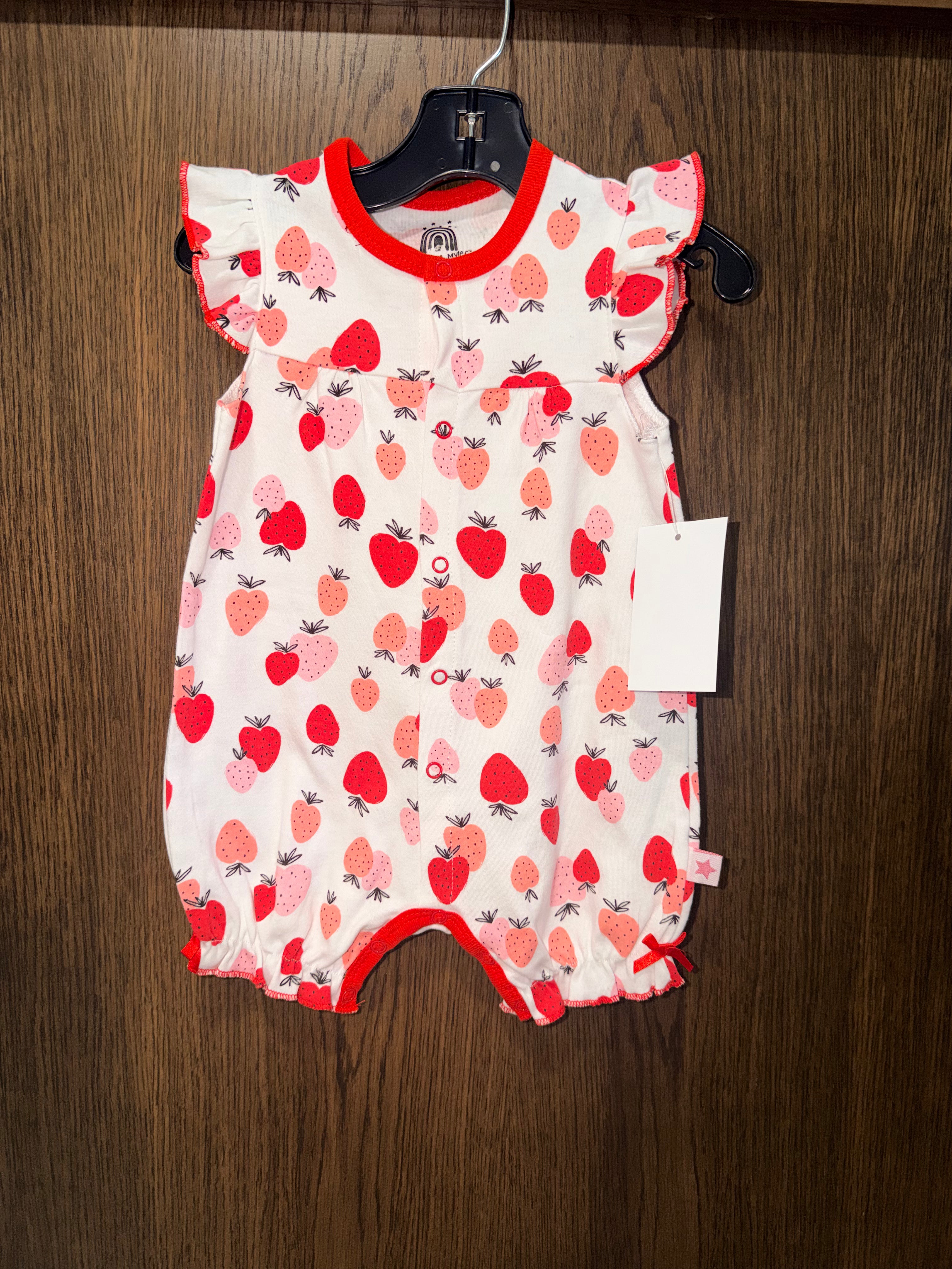 Millie & Myles Girls Strawberry Romper 18mos