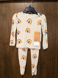 Kyte Baby NWT  Rust Rainbow Bamboo Pajama Set 18-24mos