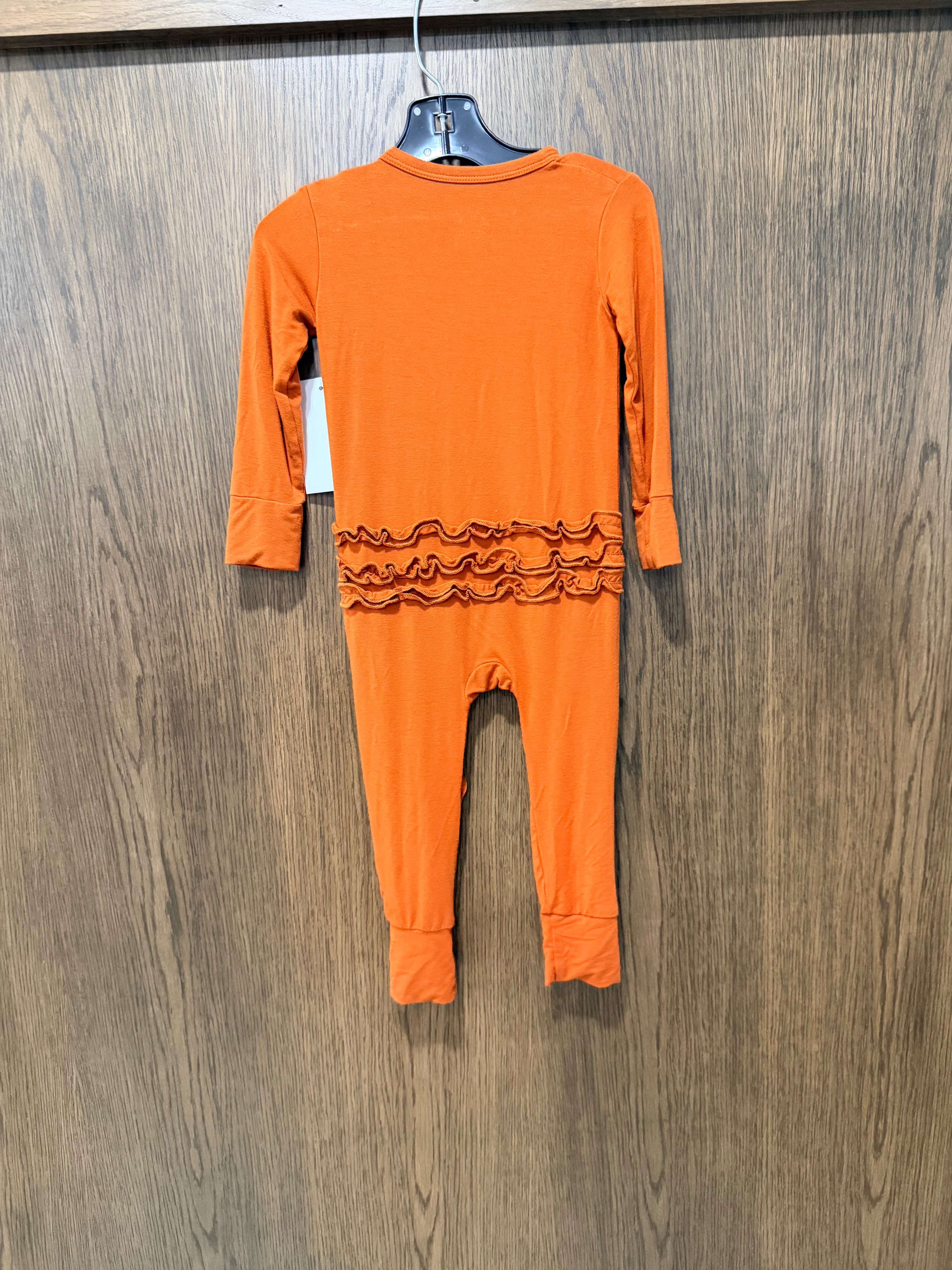 Bamboo Convertible Ruffle Zippy Romper 18-24mos Unbranded