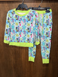 Little Moon Bamboo Monsters Inc Lounge Crew Jogger Set 2T