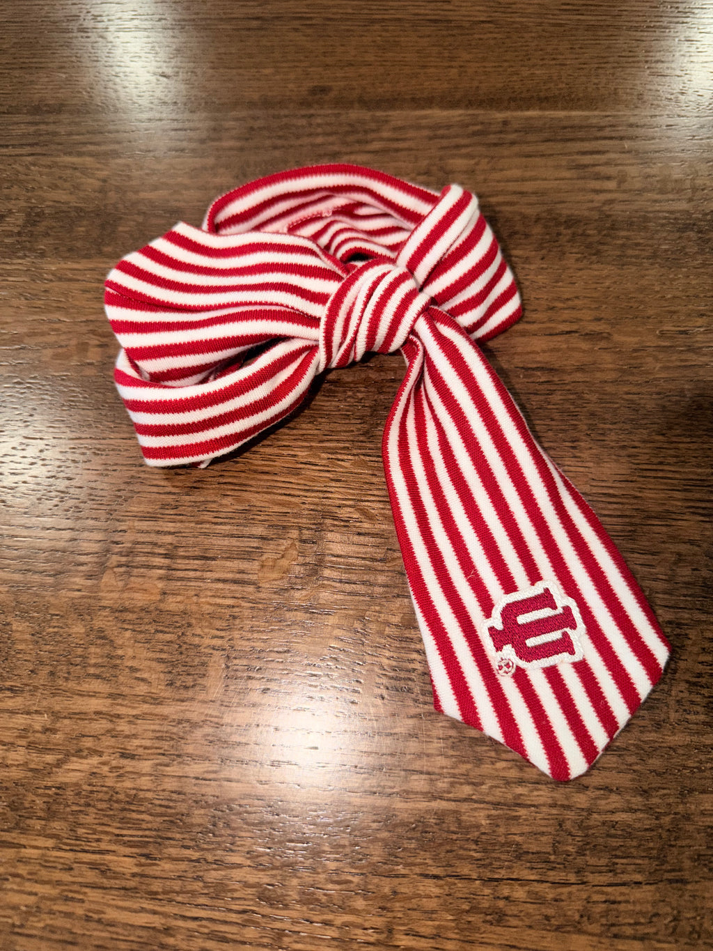 Indiana Hoosiers Baby Striped Hair Knot Bow