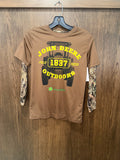 John Deere Boys Mud Camo Tee Shirt Size 12