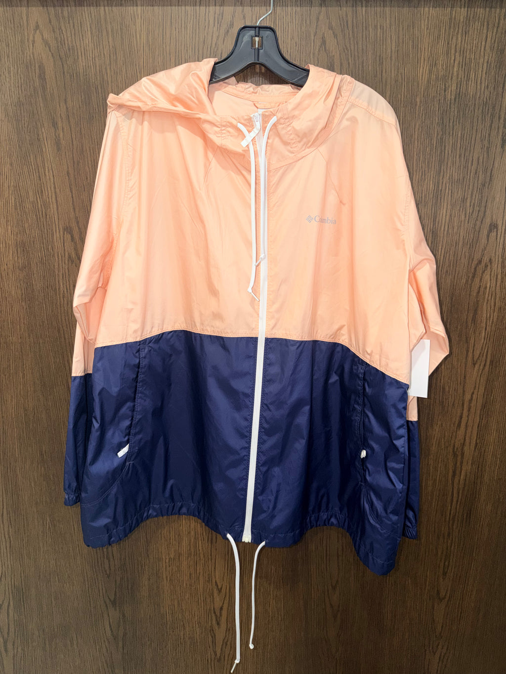 Columbia Women’s FLASH FORWARD WINDBREAKER Hooded JACKET2X XXL Like New