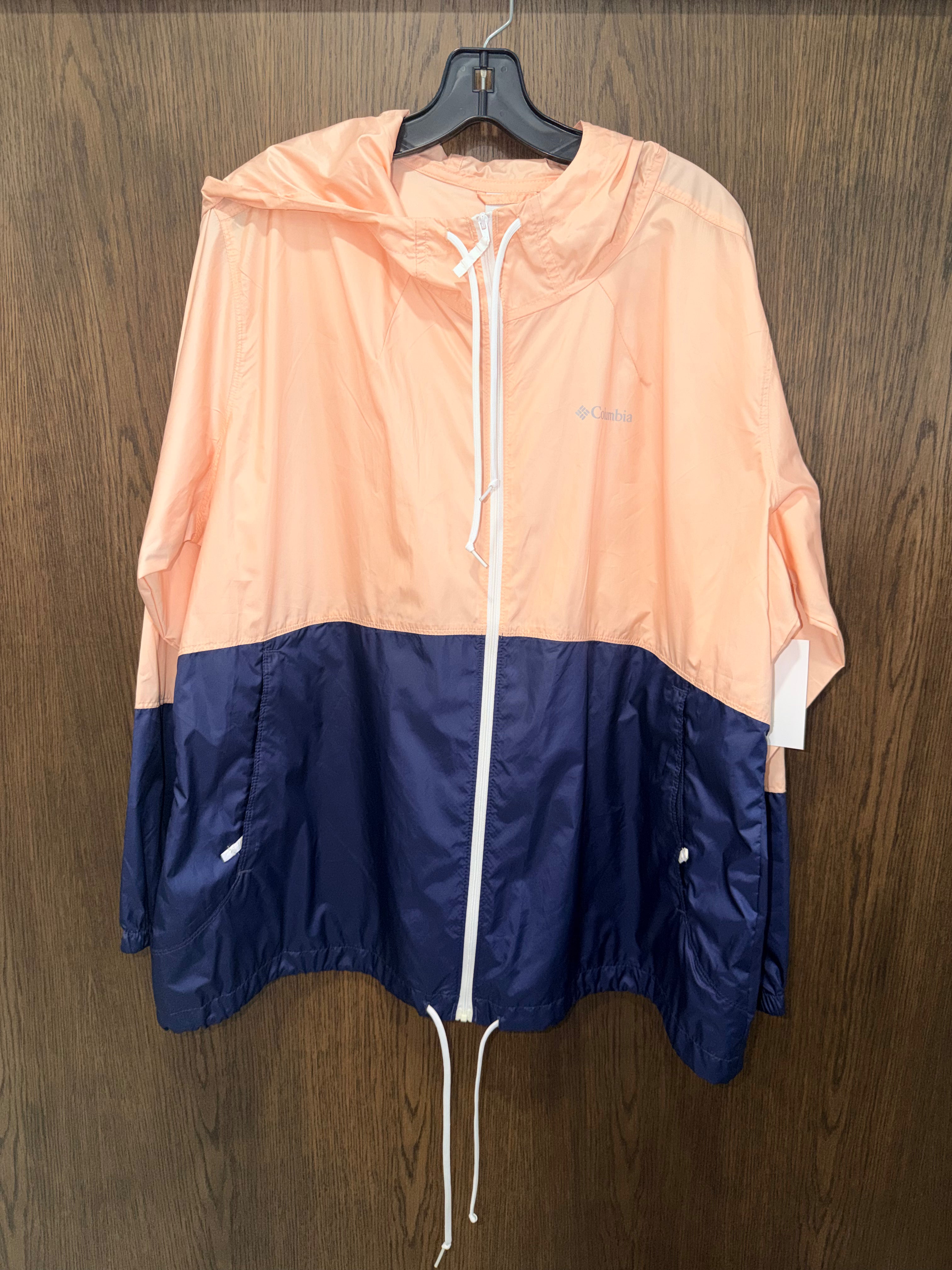 Columbia Women’s FLASH FORWARD WINDBREAKER Hooded JACKET2X XXL Like New