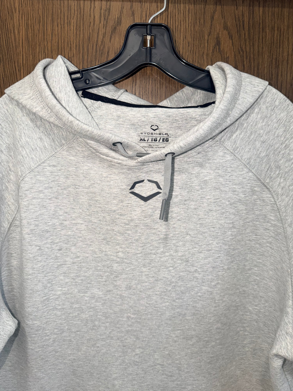 EVOSHIELD MEN'S PRO TEAM SHORT SLEEVE HOODIE GREY XL Like New